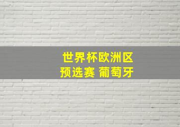 世界杯欧洲区预选赛 葡萄牙